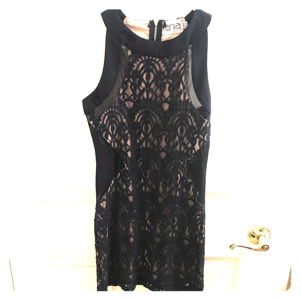 Navy and Nude Dress